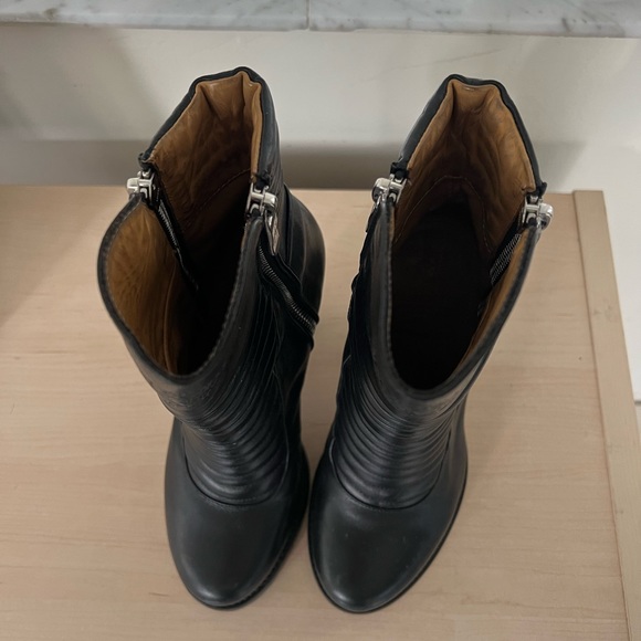 Make me an offer | Alberto Fasciani Black High heel Moto Boots - Picture 3 of 11